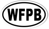 WFPB 3x5 Inch Custom Oval Bumper Stickers