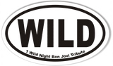 WILD 1 Wild Night 3x5" Custom Oval Bumper Stickers