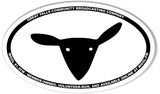WOOL Custom Oval Bumper Stickers Version A