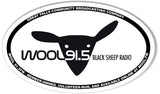 WOOL Custom Oval Bumper Stickers Version B