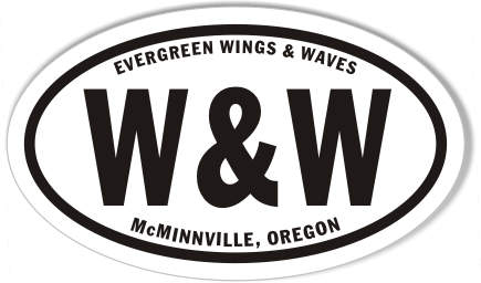 W&W Custom Euro Oval Bumper Stickers