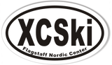 XCSki Flagstaff Nordic Center Custom Euro Oval Bumper Stickers