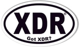 XDR Custom Oval Bumper Stickers