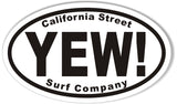 YEW! 3x5" Custom Euro Oval Stickers