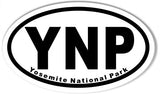 Yosemite National Park Oval Bumper Sticker