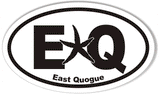 EQ East Quogue Starfish Oval Bumper Stickers