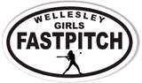 WELLESLEY FASTPITCH Oval Bumper Stickers