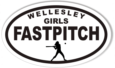 WELLESLEY FASTPITCH Oval Bumper Stickers