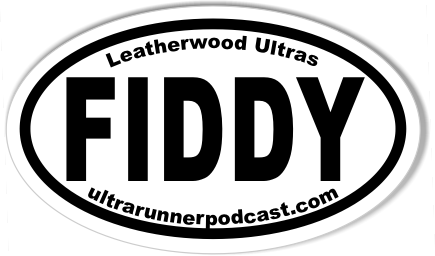 FIDDY Leatherwood Ultras www.ultrarunnerpodcast.com Oval Sticker 3x5