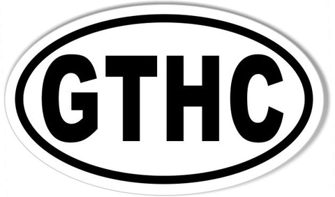 GTHC Go To Hell Carolina Euro Oval Stickers