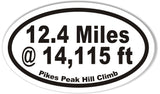 Pikes Peak Hill Climb Oval Bumper Stickers