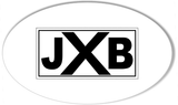 Mini JXB Euro Oval Bumper Stickers