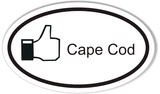 Like Cape Cod Oval Bumper Stickers
