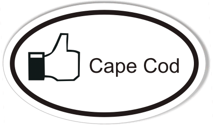 Like Cape Cod Oval Bumper Stickers