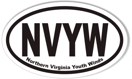 NVYW Custom Euro Oval Bumper Stickers