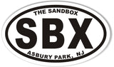 SBX Custom Oval Bumper Stickers