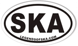 SKA LEGENDSOFSKA.COM Euro Oval Bumper Stickers