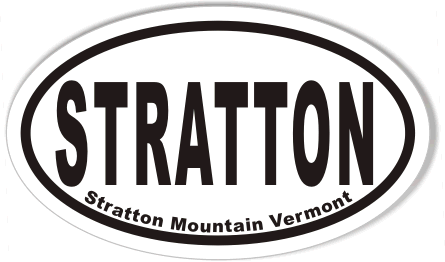 STRATTON Vermont Oval Stickers