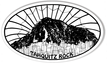 TAHQUITZ ROCK Oval Stickers