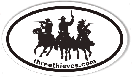 Three Thieves Custom Euro Oval Bumper Stickers