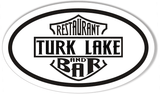 Turk Lake Custom Oval Bumper Stickers